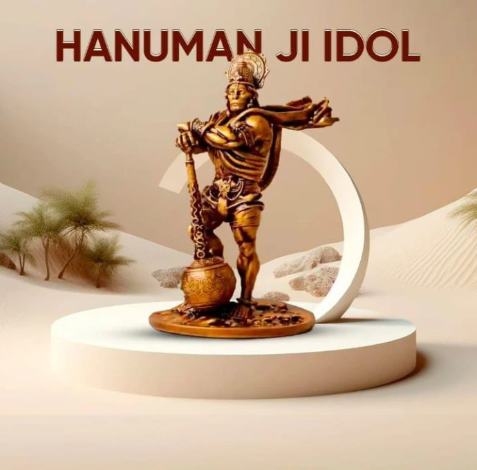 Hanuman Ji Idol – Powerful Bajrangbali Statue for Home Temple &amp; Spiritual Decor
