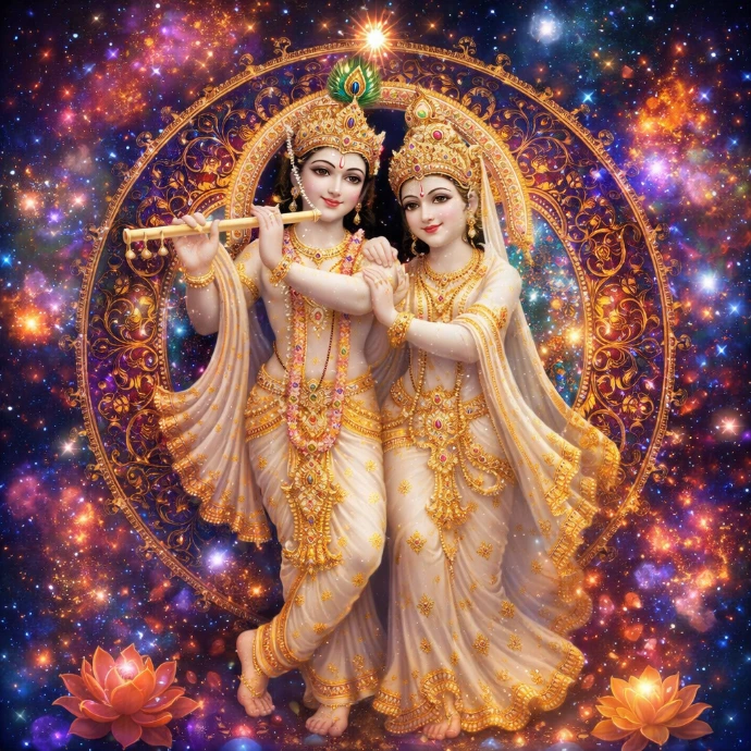 Radha Krishna Murti – Divine Radha Krishna Idol for Home Temple &amp; Spiritual Decor