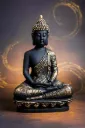 Premium Resin Sitting Buddha Statue – Home Decor Showpiece & Spiritual Gift | Swastik Creation